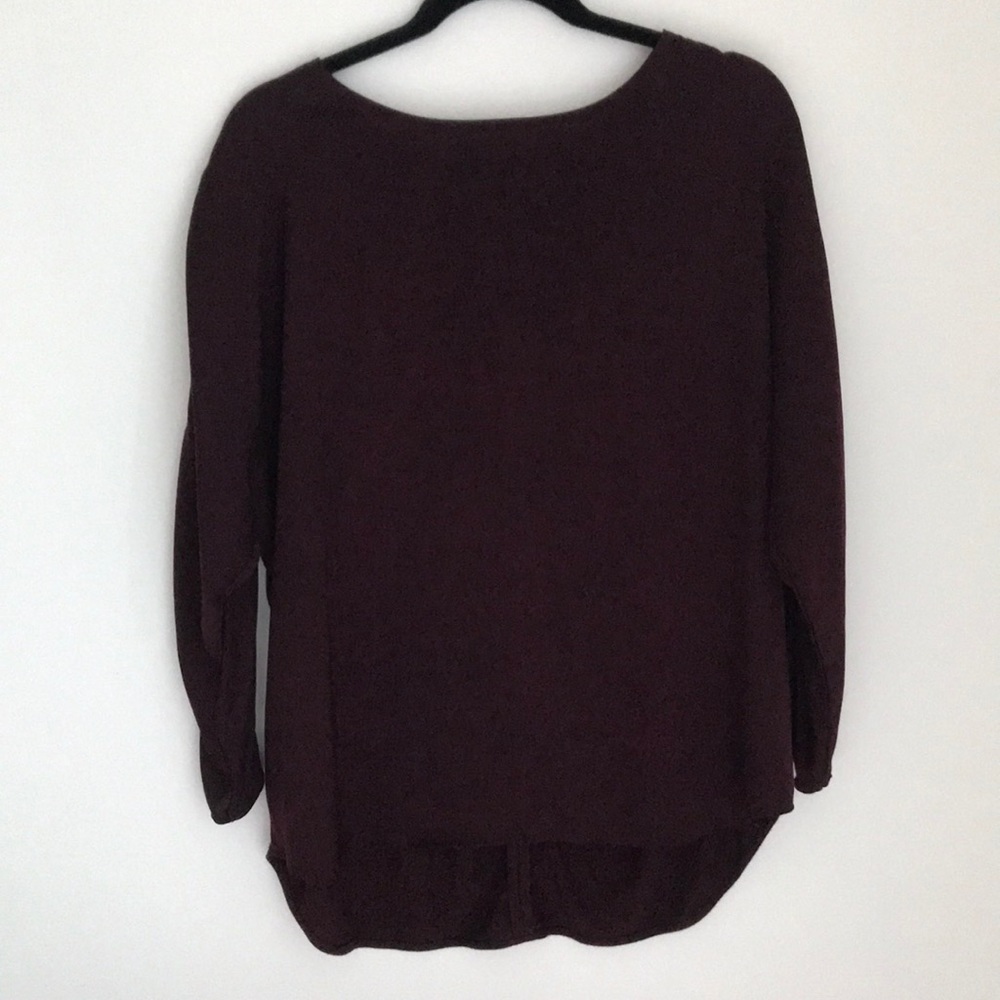 Ann Taylor burgundy blouse